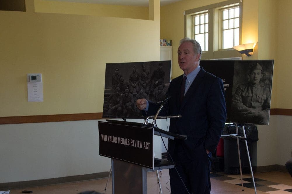 In honor of a black WWI veteran, Sen. Chris Van Hollen introduced a bill he says would 'right historic wrongs.'