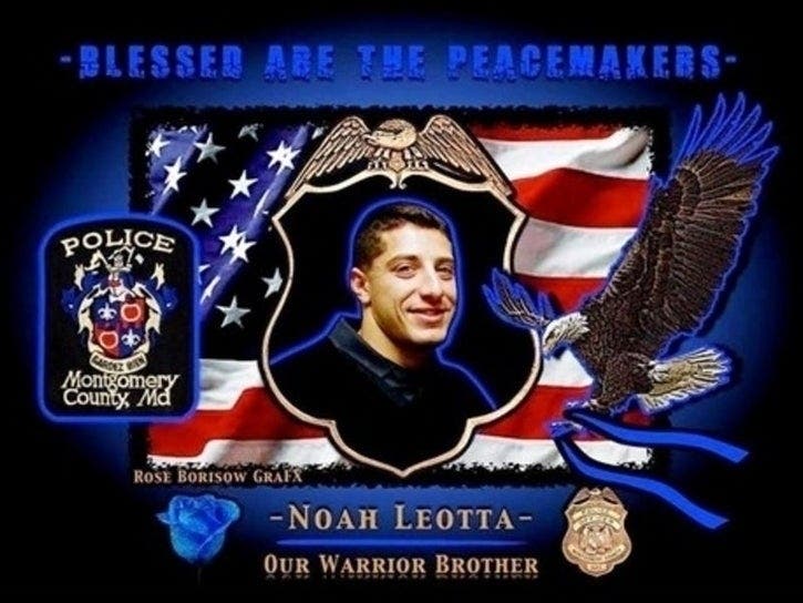 A blood drive will be held in honor of Montgomery County Police Officer Noah Leotta, who was killed by a drink driver in 2015.