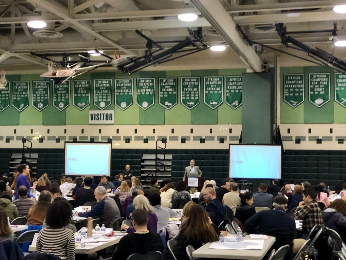 Hundreds of Montgomery County residents gathered at Walter Johnson High School Thursday to learn more about MCPS' bounday analysis.