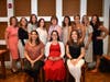 Girl Scouts of the Jersey Shore CEO Eileen M. Higgins (back row center), event co-chairs Lauren Holman (back row left), and Paige Baran (back row right) with 2019 Phenom recipients.. 