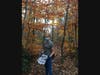 Country School 7th Grader Marla Lafferty of Madison spent the day with her classmates geo-caching, using devices to locate trail markers and navigate through the woods in Rockland Preserve.
