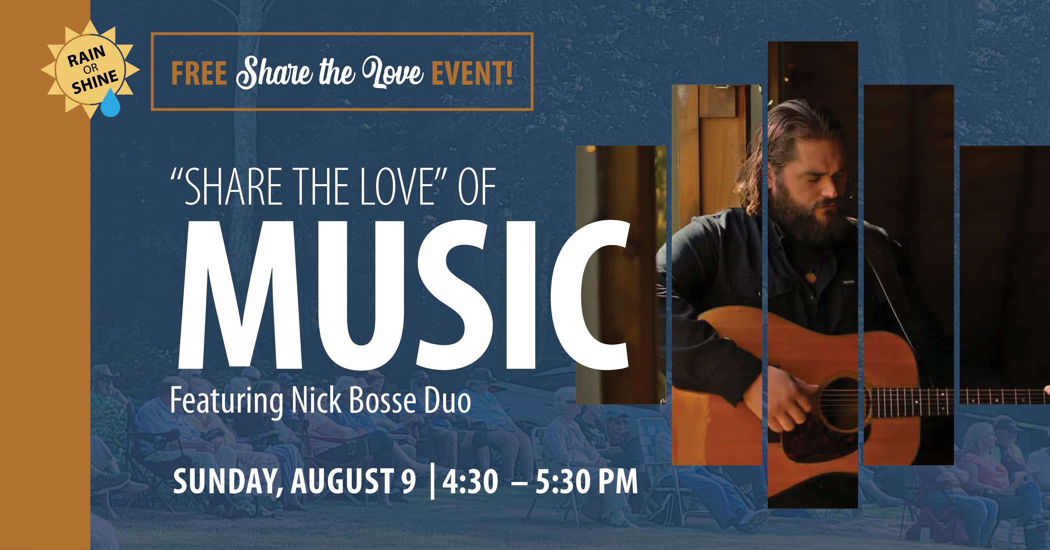 “Share the Love” of Music featuring The Nick Bosse Duo