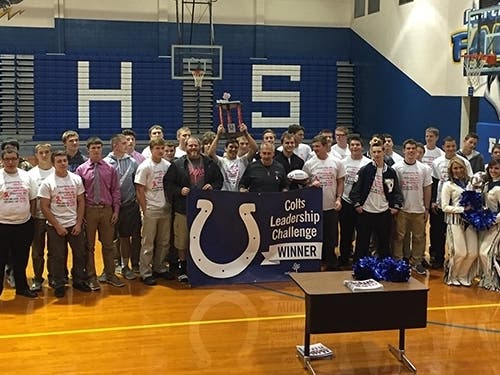 High school football teams in Noblesville, Cayuga, Delphi and Charlottesville were winners of the 2019 Colts Leadership Challenge, hosting local blood drives and helping Versiti Blood Center of Indiana save lives.