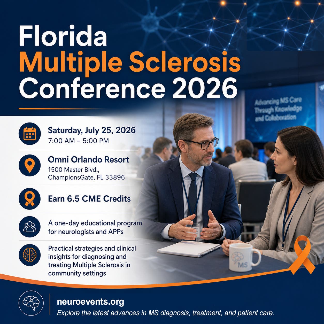 Florida Multiple Sclerosis Conference to Bring MS Experts to Orlando on July 25