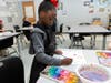 Harvester's art studio serves classes and independent study students in all grades, K4-12
