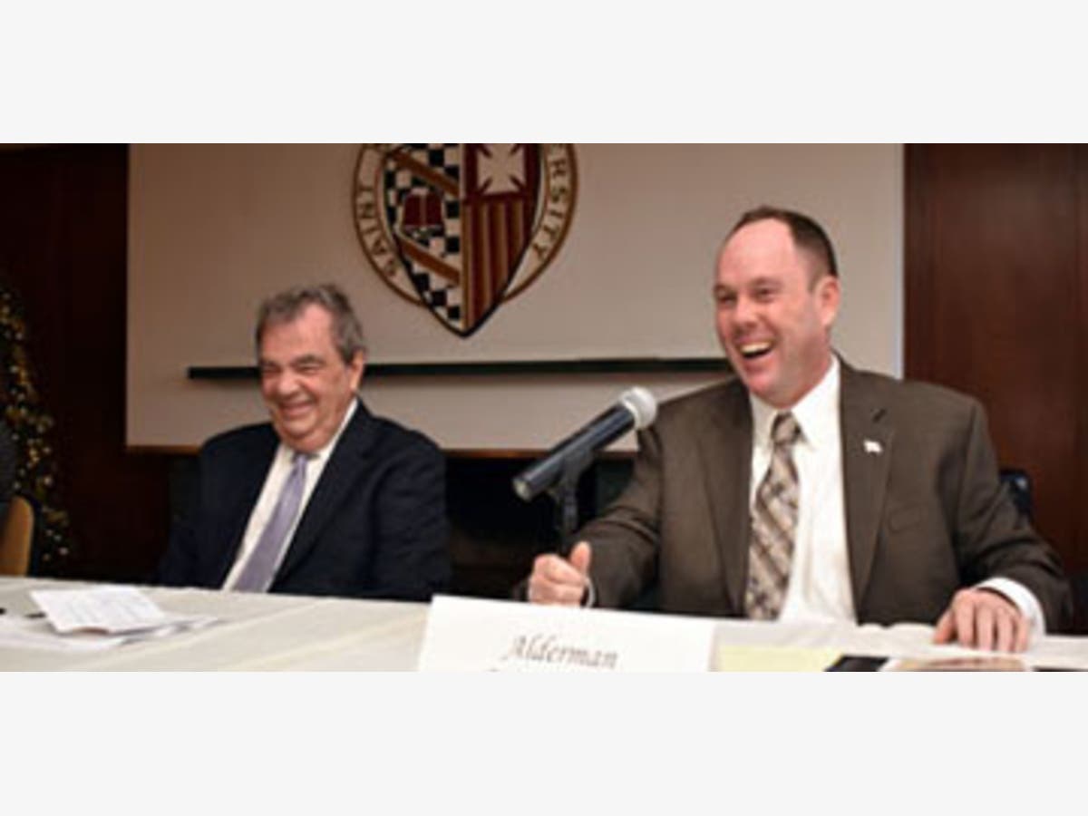 Commissioner John Daley (left) and Alderman Matt O'Shea (right).