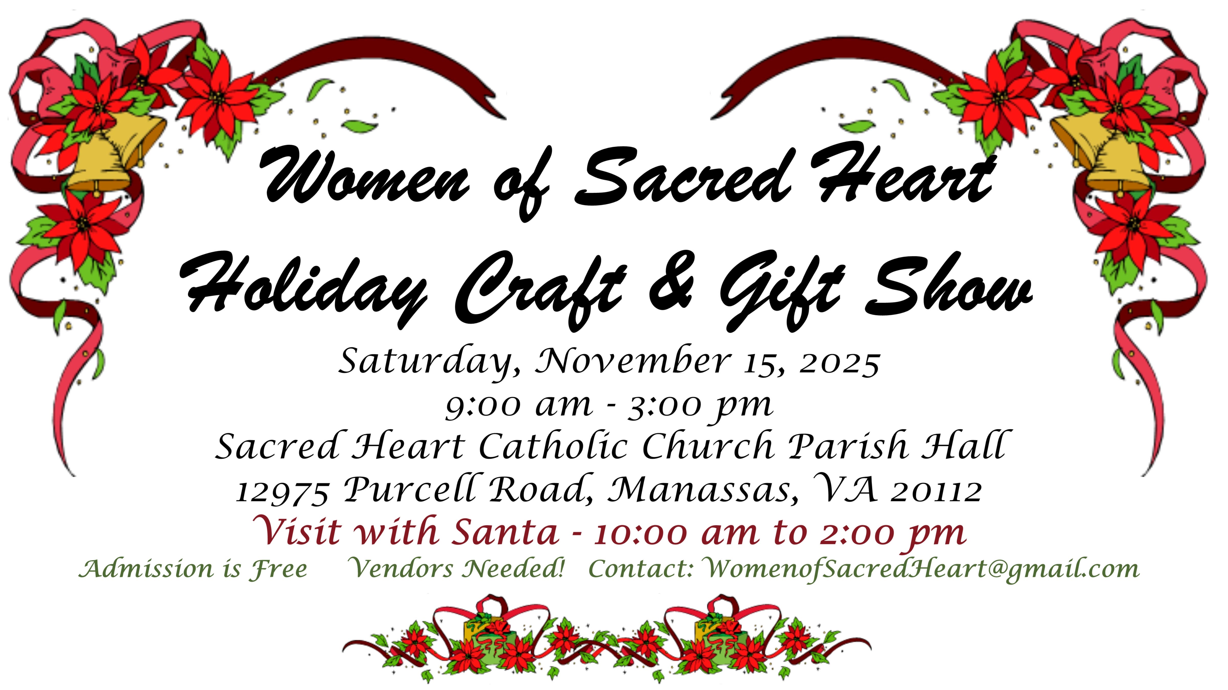 Sacred Heart Church Holiday Craft & Gift Show
