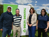 Steve Adubato (event emcee and Special Olympics supporter), Dennis Wilson (Delta Dental President & CEO), Heather Anderson (Special Olympics NJ President & CEO), and Heather Schwam (Special Olympics NJ athlete). 