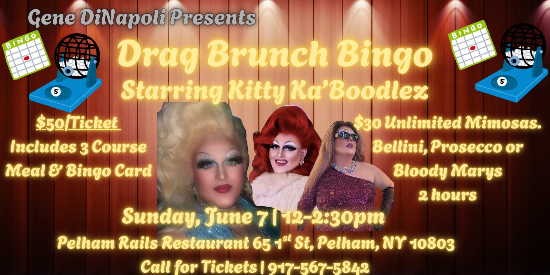 Drag Bingo and Brunch in Pelham N.Y.