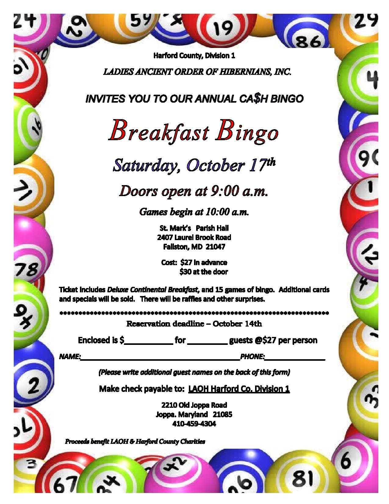 Breakfast Bingo