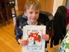 A preschool students colored a Shamrock for St. Patricks' Day. 