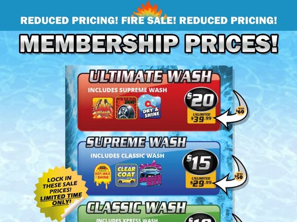 Unlimited Car Wash Membership Sale - Berkeley, NJ Patch