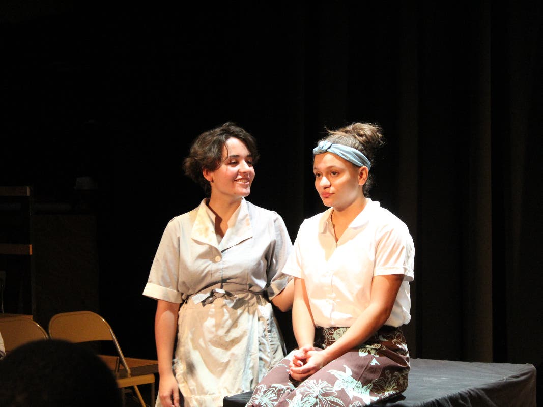 A scence from "Rowing to America"