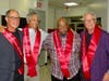 The ceremony was a great excuse to visit with old friends.