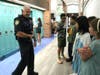 Part of SRO Blume's role is to get to know students and serve as a resource for them.