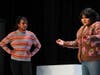 OHS students Zaara Jain (left) and Abby Morocho perform in Almost, Maine. 