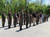 Competitors of the Drill Heroes event receiving commands from SgtMaj McMichael.