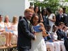 Head of School Aaron Cooper with Layla Magnusen 