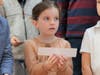 Grace Overman of Darien recited a portion of Dr. King's "I have a Dream" speech at the school's assembly.