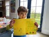 Students wrote and illustrated cards of encouragement and support.