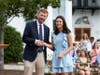 Vy Cullen of Wilton receives congratulations from Head of New Canaan School Aaron Cooper.