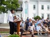 New Canaan Country School eighth grader Ifeanyi Ndokwu of Stamford delivered the Class Reflection at the school’s Eighth Grade Celebration June 15.
