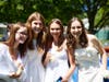 Members of the New Canaan Country School Class of 2021 Annie Nichols and Julia Cooper both of New Canaan, Jane Walsh of Wilton and Fiona Gosk of Darien.
