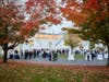 Many members of the school community chose to attend the outdoor reception prior to the event which was offered to parents of the Pre-K through Grade school both in-person and virtually.