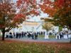 Many members of the school community chose to attend the outdoor reception prior to the event which was offered to parents of the Pre-K through Grade school both in-person and virtually.