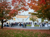 Many members of the school community chose to attend the outdoor reception prior to the event which was offered to parents of the Pre-K through Grade school both in-person and virtually.