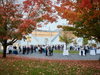 Many members of the school community chose to attend the outdoor reception prior to the event which was offered to parents of the Pre-K through Grade school both in-person and virtually.