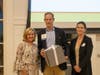 Board Chair Tiffany Van Elslander with Cary and Jen Potter of the Cedar Hill Foundation