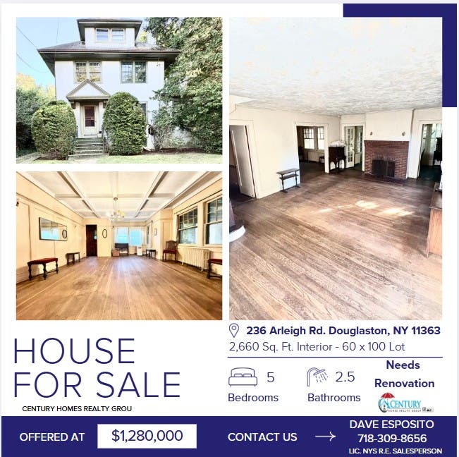 Home for sale Douglaston, Queens
