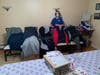 Club Chairman, Diana Freidinger pictured with sweatshirts collected from club members.