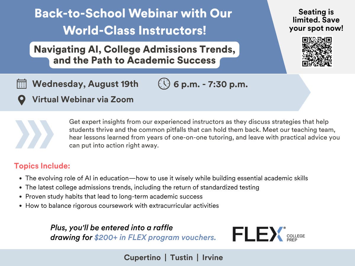 Back-to-School Webinar with Our World-Class Instructors!