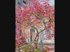 Palette & Chisel backyard, April  Oil on Canvas  24 x 18" by Skokie artist Misha Livshultz