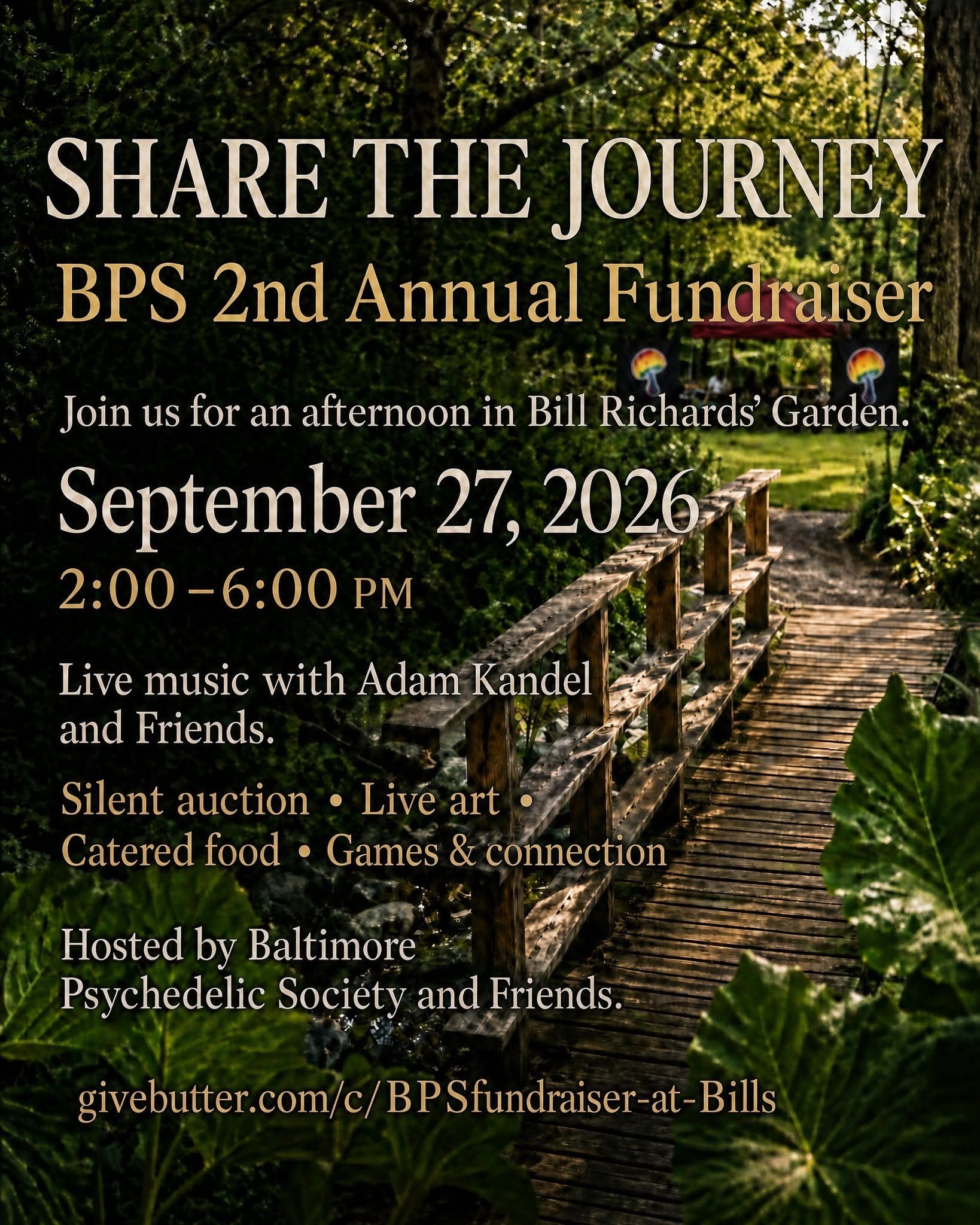 A Sunday Afternoon Fundraiser at Bill's Sunday, September 27 @ 2 PM EDT