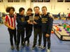 Lex Francois, Ethan Wang, Bryce Ferguson, Will Demmon and Nicholas Spencer of Team #17814A, celebrating the Sportsmanship Award. All of these boys attend Weston Middle School.