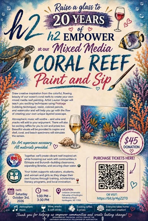 Mixed Media Coral Reef Paint and Sip