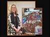 Artist Sandra Leonard turned her studio into a mask-making production center. 