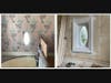 This window was wallpapered over so no light could shine in the stairwell. It has been reframed. This is just one small project. 