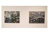 Two of the smaller paintings in "Remnants and Remains."