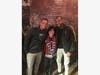 Amy Boone pictured with Revs forward Teal Bunbury and Club Ambassador Charlie Davies, was one of 11 finalists.