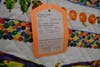 "Welcome blankets" were hung around the room. Each had a tag with a note from the quilt's maker welcoming new immigrants