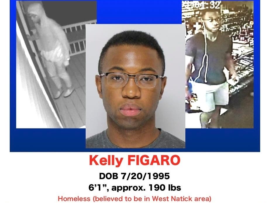 The man has several warrants including in Natick, Framingham, Dudley and Fitchburg.