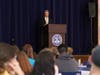 Worcester County District Attorney Joseph D. Early Jr. pictured speaking to students.