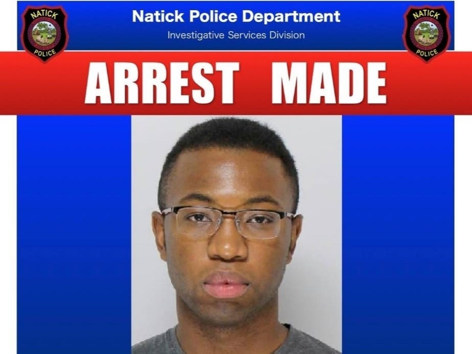 Kelly Figaro was caught on surveillance video trying to pry a house door open in Natick, police said.