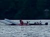 There were four people on the boat.