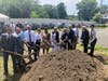 Local and State officials broke ground on the Cochituate trail in Natick.