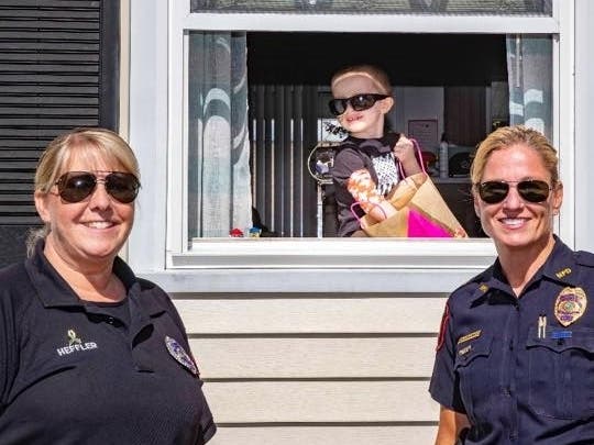 Three-year-old Quinn Waters is isolated at home while he battles brain cancer.